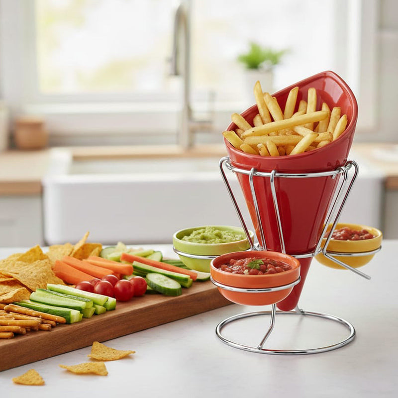 DIP SET WITH STAINLESS HOLDER