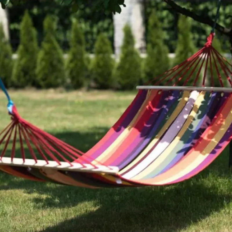 Hammock With Wood Edges