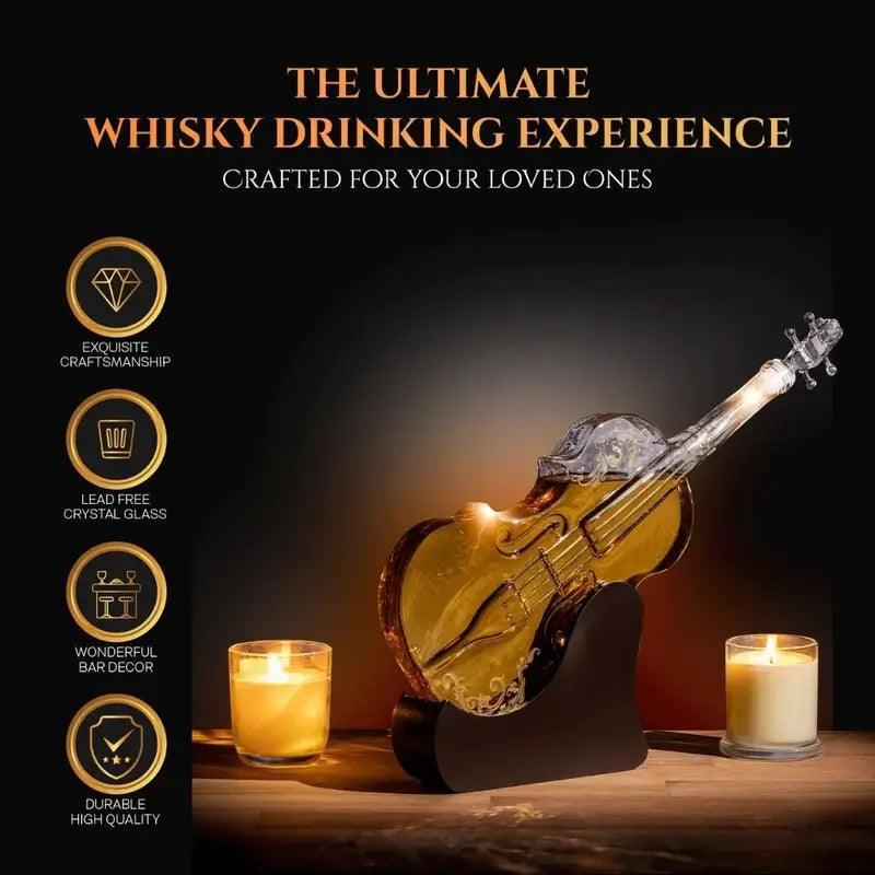 liqueur Glass Bottle - Violin