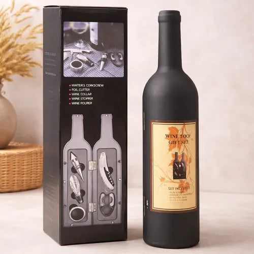 Wine bottle tool set