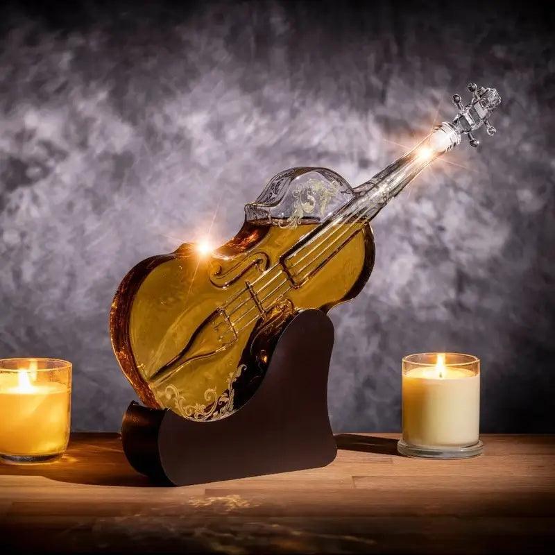 liqueur Glass Bottle - Violin
