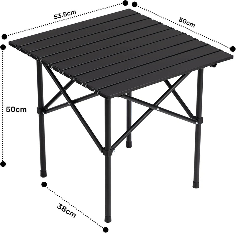 Foldable Camping Table 50 x 50 cm