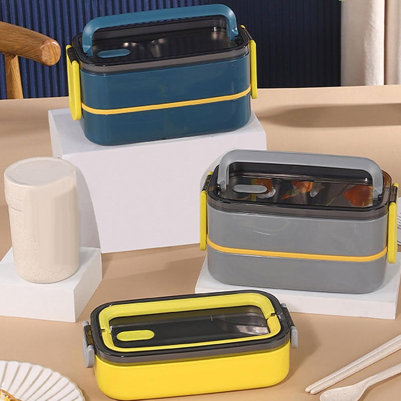 Double Layer Lunch Box - 1400 ml