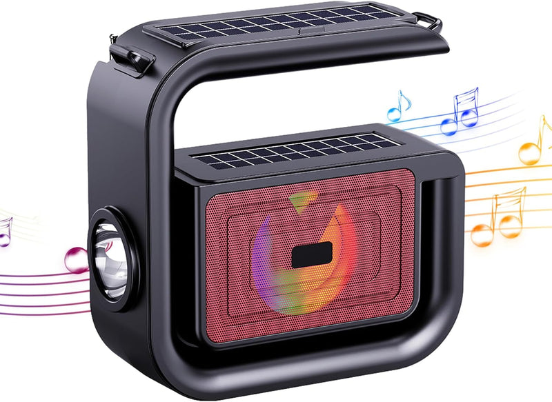 Solar Wireless Speaker - With Strong Flashlight
