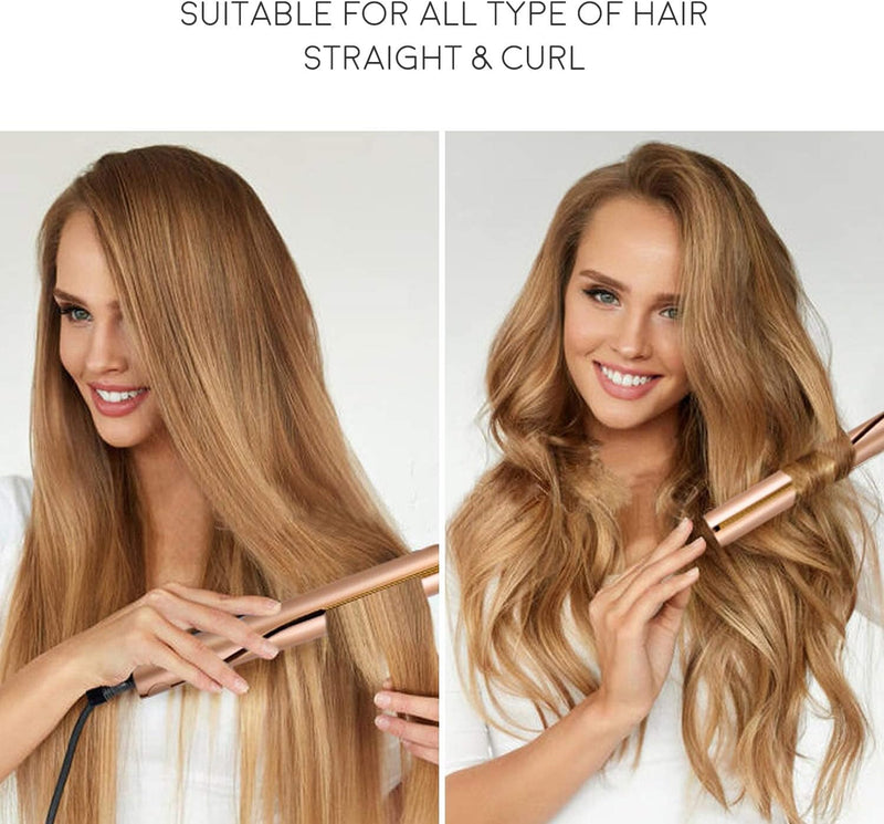 2 in 1 - Hair Straightener and Curlers