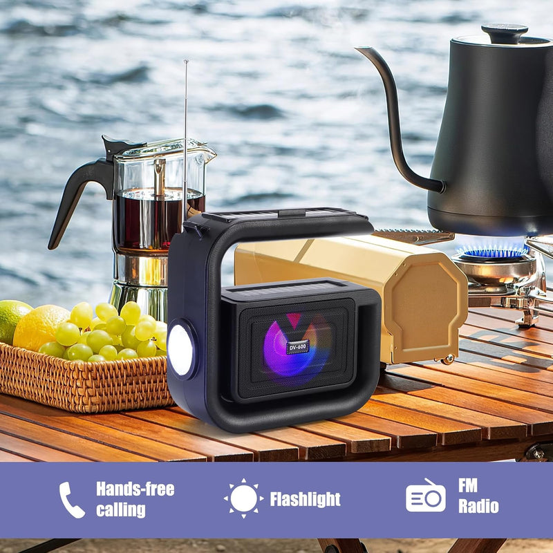 Solar Wireless Speaker - With Strong Flashlight