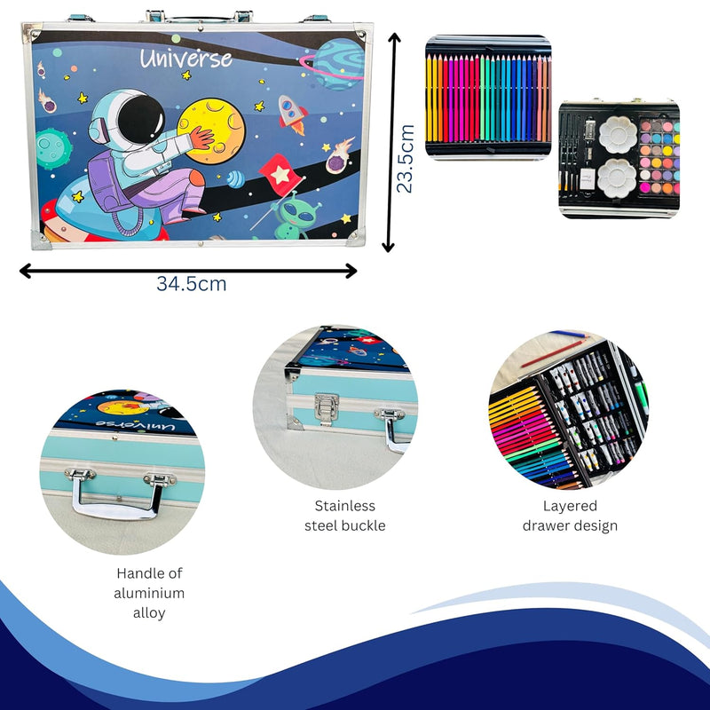 Coloring Art Set suitcase (145 Pcs)