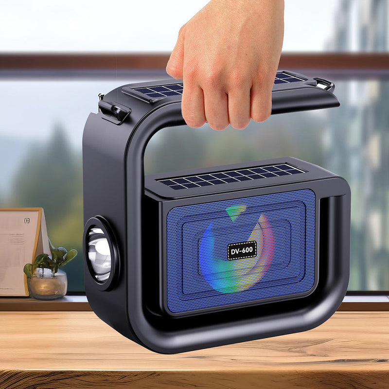 Solar Wireless Speaker - With Strong Flashlight