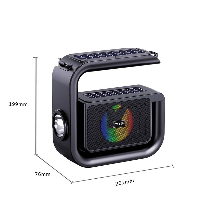 Solar Wireless Speaker - With Strong Flashlight