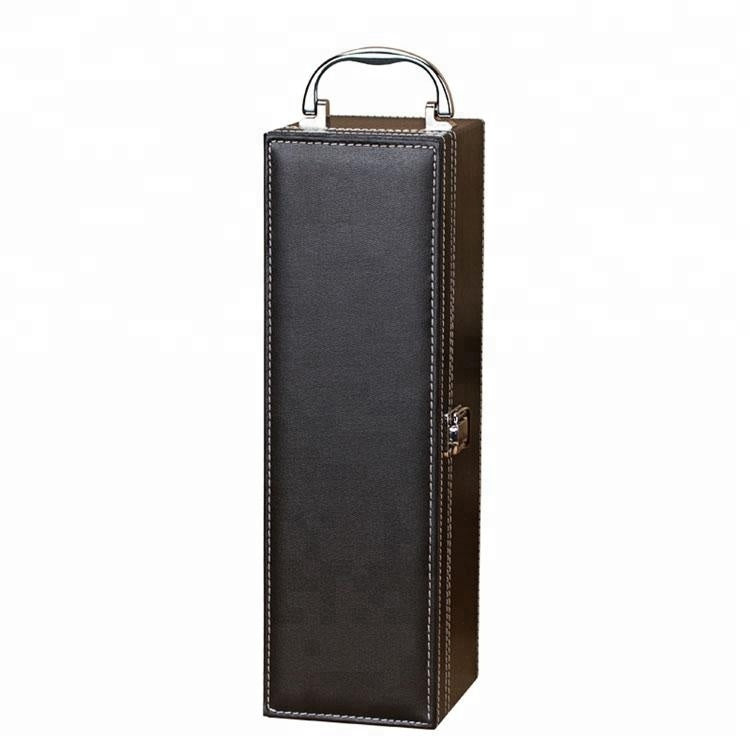Leather wine box with accessories- 1 bottle