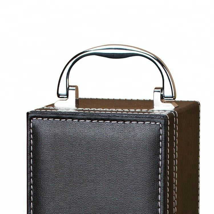 Leather wine box with accessories- 1 bottle