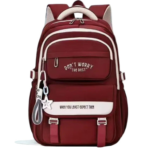School Backpack - Dont Worry - Red