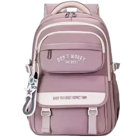 School Backpack - Dont Worry - Pink