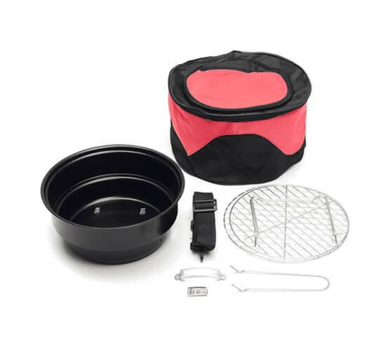 SET OF PORTABLE BBQ WITH COOLER BAG