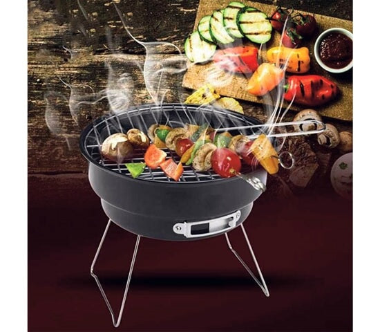 SET OF PORTABLE BBQ WITH COOLER BAG