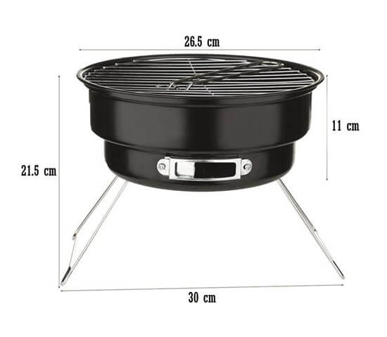 SET OF PORTABLE BBQ WITH COOLER BAG