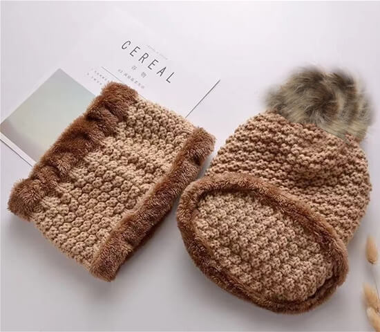 HAT SCARF SET OF 3 PCS