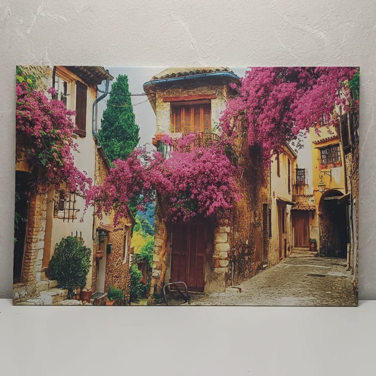 wall painting - pink roses