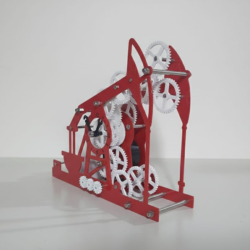 OIL PUMP METAL CLOCK