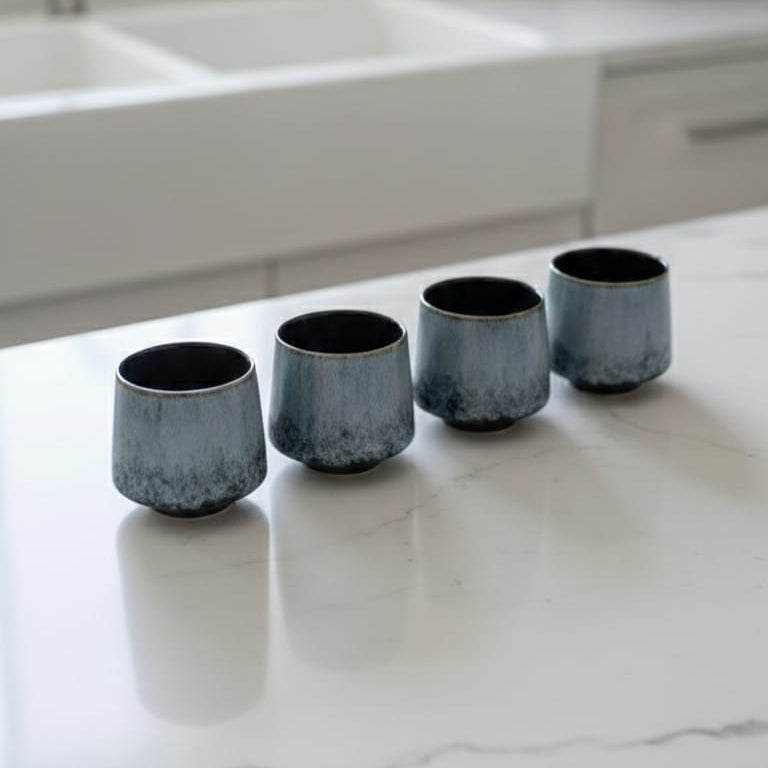 Ceramic Tea Cups (Set of 4)