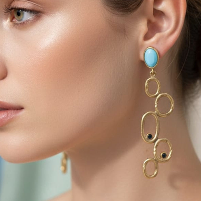 24 Carat Gold Plated Earrings