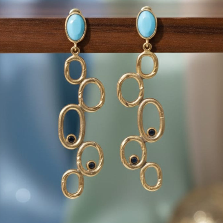 24 Carat Gold Plated Earrings