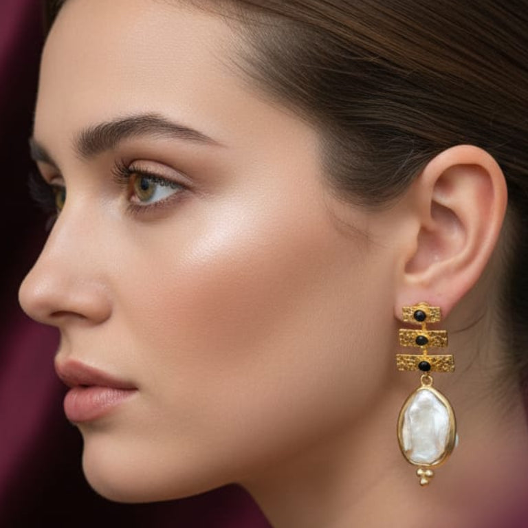 24 Carat Gold Plated Earrings