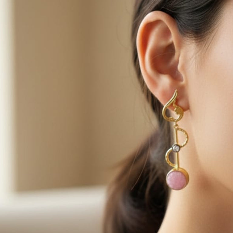 24 Carat Gold Plated Earrings