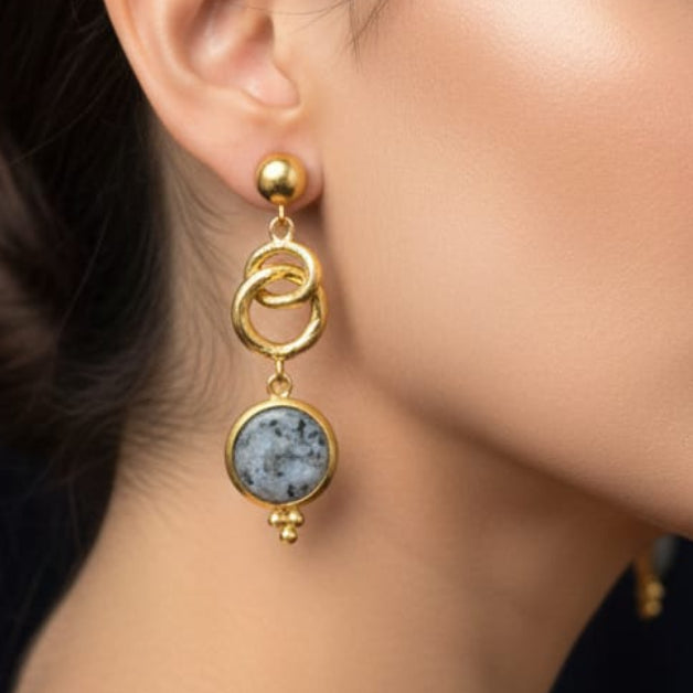 24 Carat Gold Plated Earrings