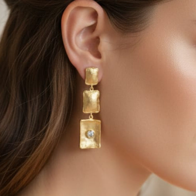 24 Carat Gold Plated Earrings
