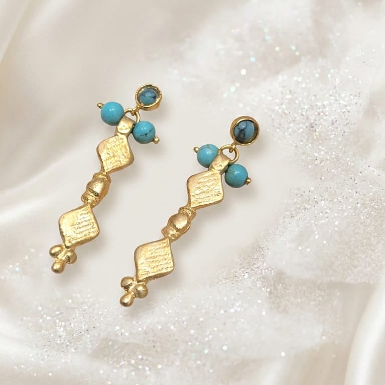 24 Carat Gold Plated Earrings