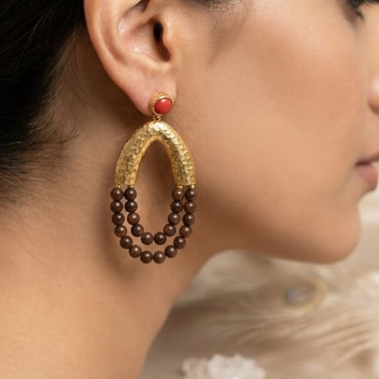 24 Carat Gold Plated Earrings