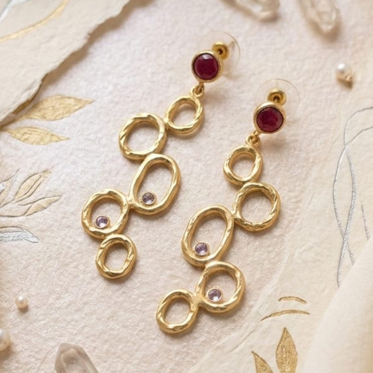 24 Carat Gold Plated Earrings