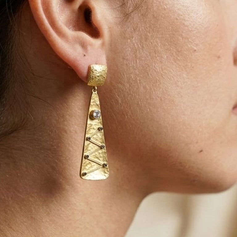 24 Carat Gold Plated Earrings