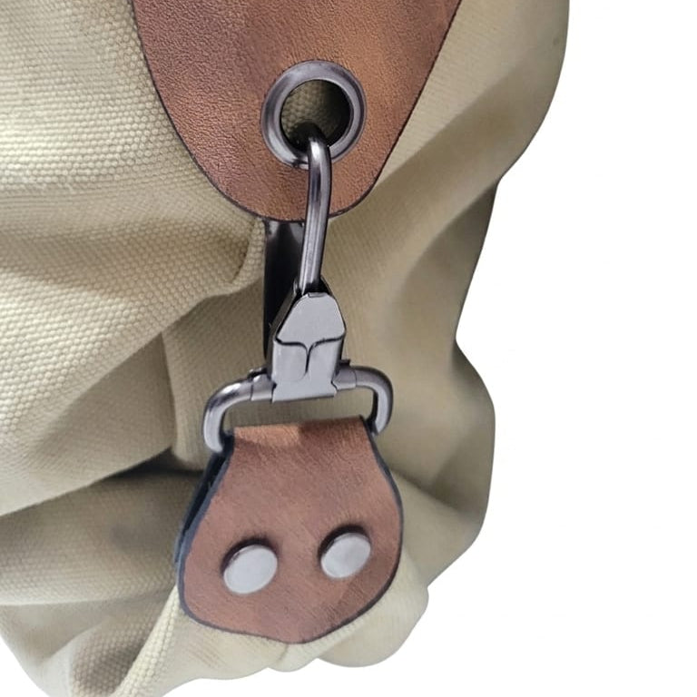 Sholder Bag with Badges - Olive