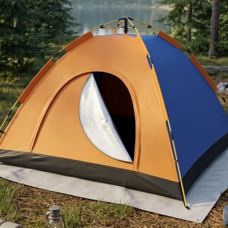 Full Automatic Tent (2.5x2.5) Navy & Orange