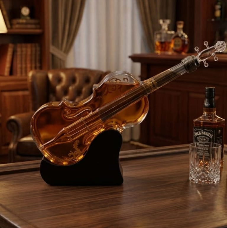 liqueur Glass Bottle - Violin