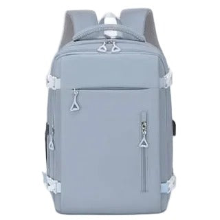 PU Leather Luxury Backpack - Baby Blue