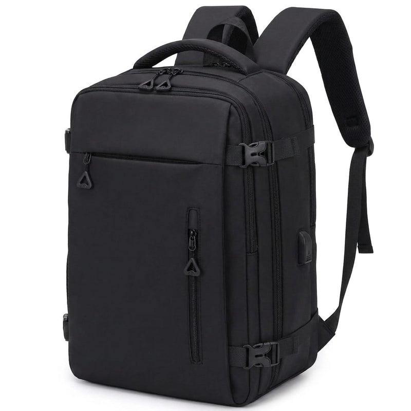 PU Leather Luxury Backpack - Black