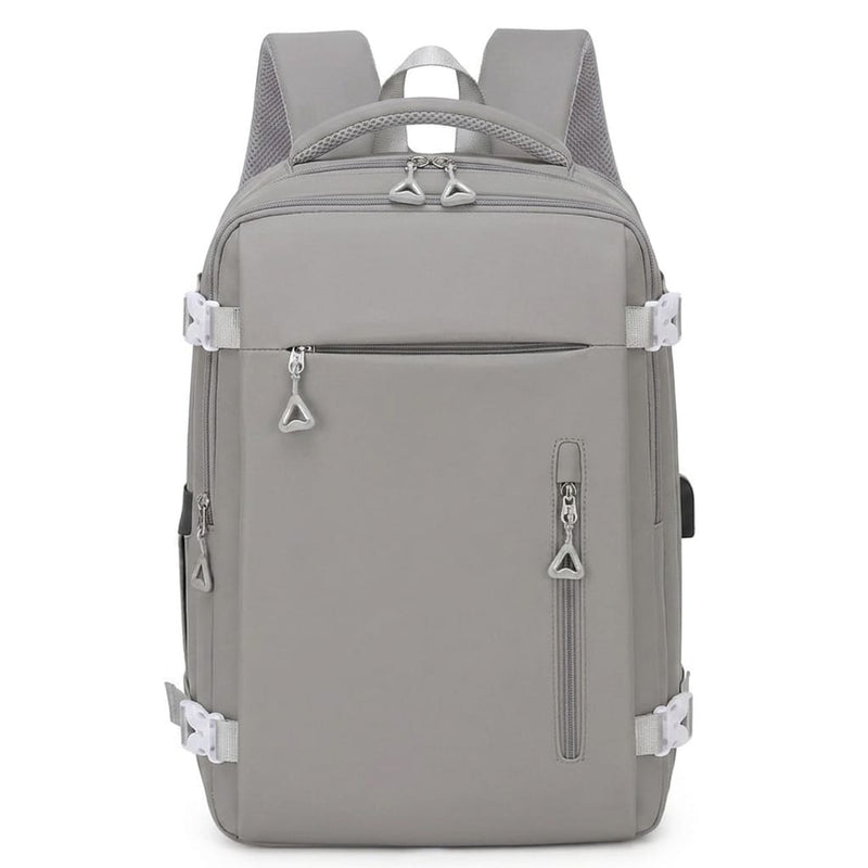 PU Leather Luxury Backpack - Dark Beige