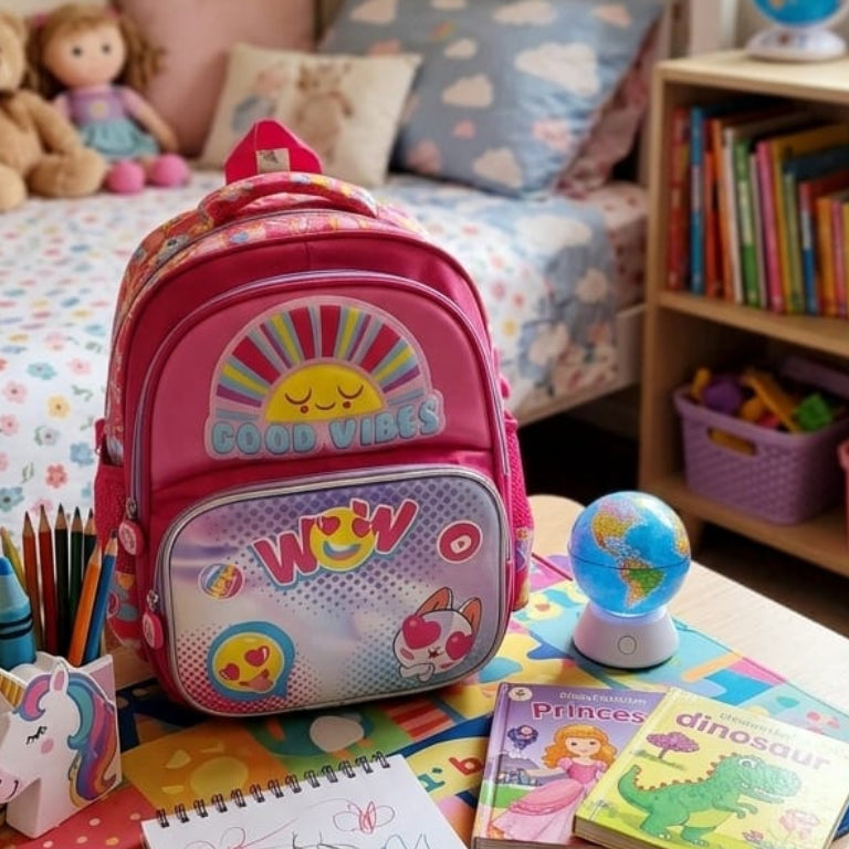 3D School Backpack (3 to 5 years) - Sun