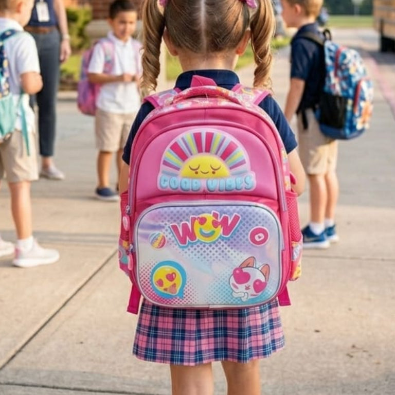 3D School Backpack (3 to 5 years) - Sun