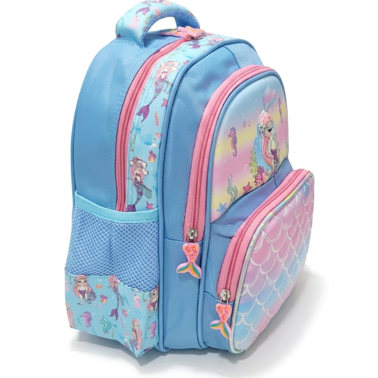 3D School Backpack (3 to 5 years) - Mermaid