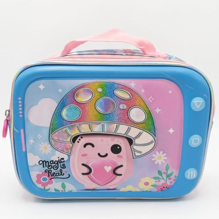 3d School Backpack (set of 3 Pieces) - Mushroom