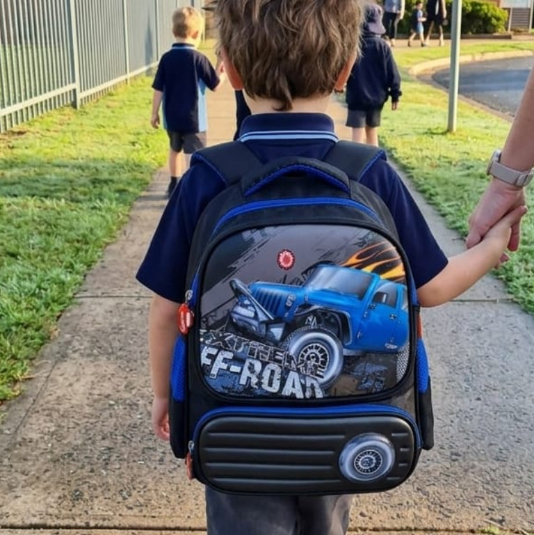 3D School Backpack (3 to 5 years) - Off Road