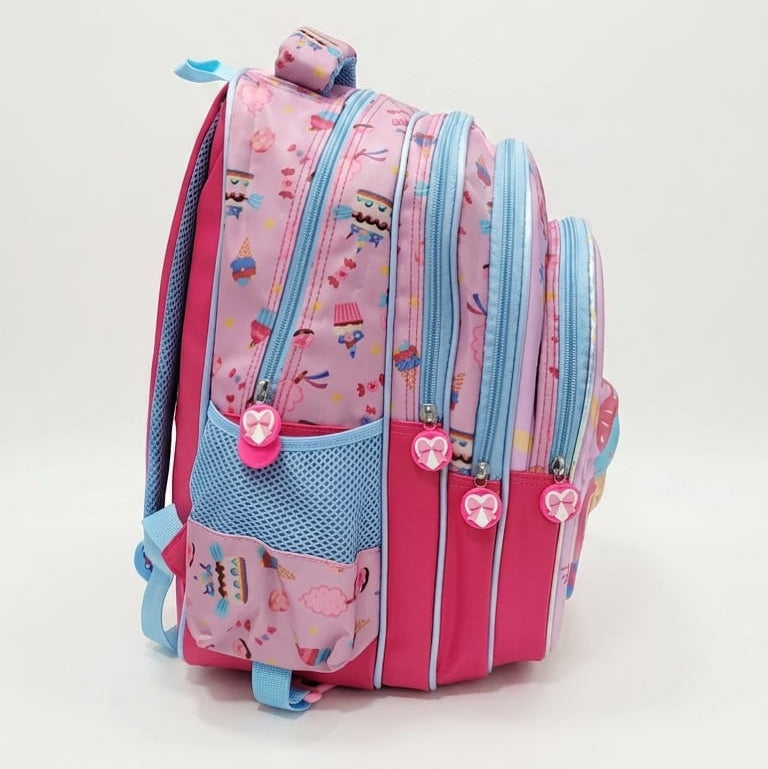 3d School Backpack (set of 3 Pieces) - Cake