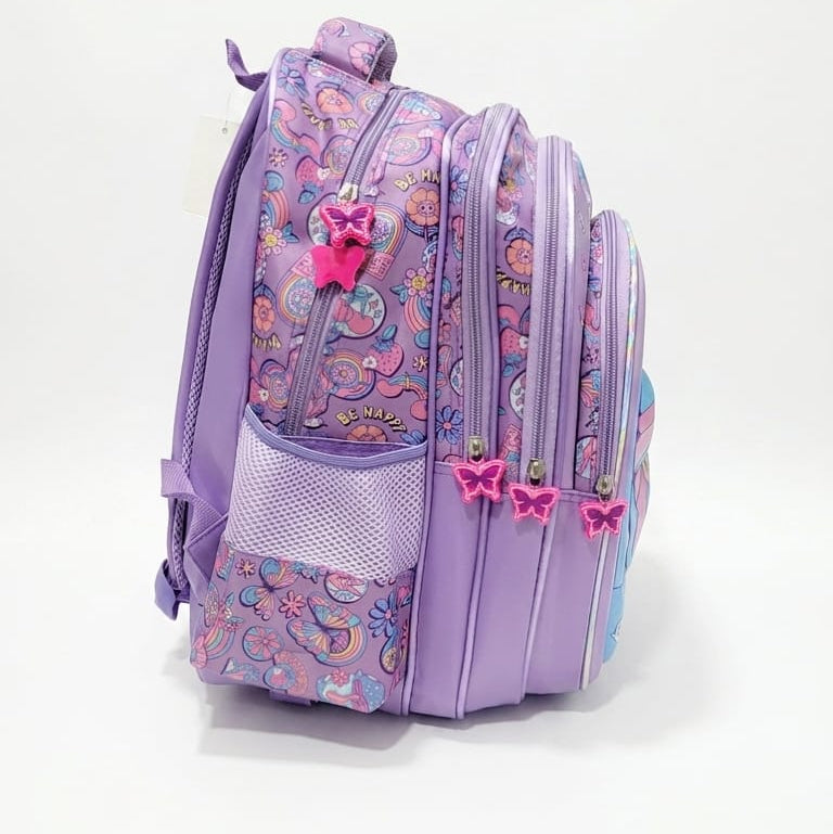 3d School Backpack (set of 3 Pieces) - Butterfly