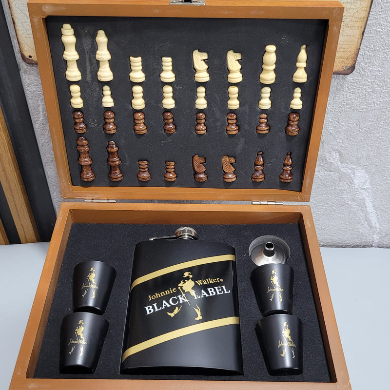 Chess - Flask Set - BL