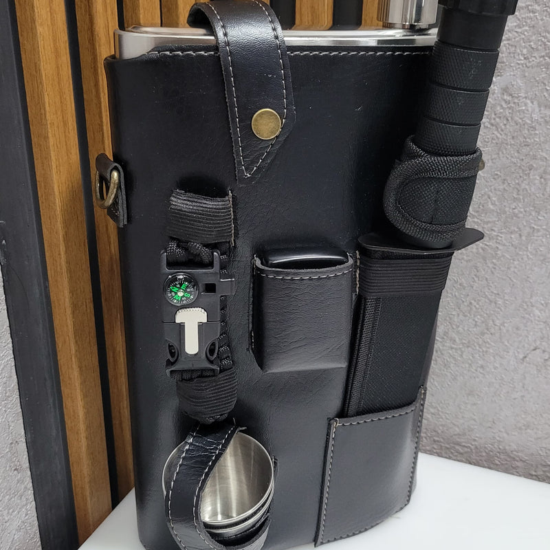 Tactical Camping Hip Flask Set