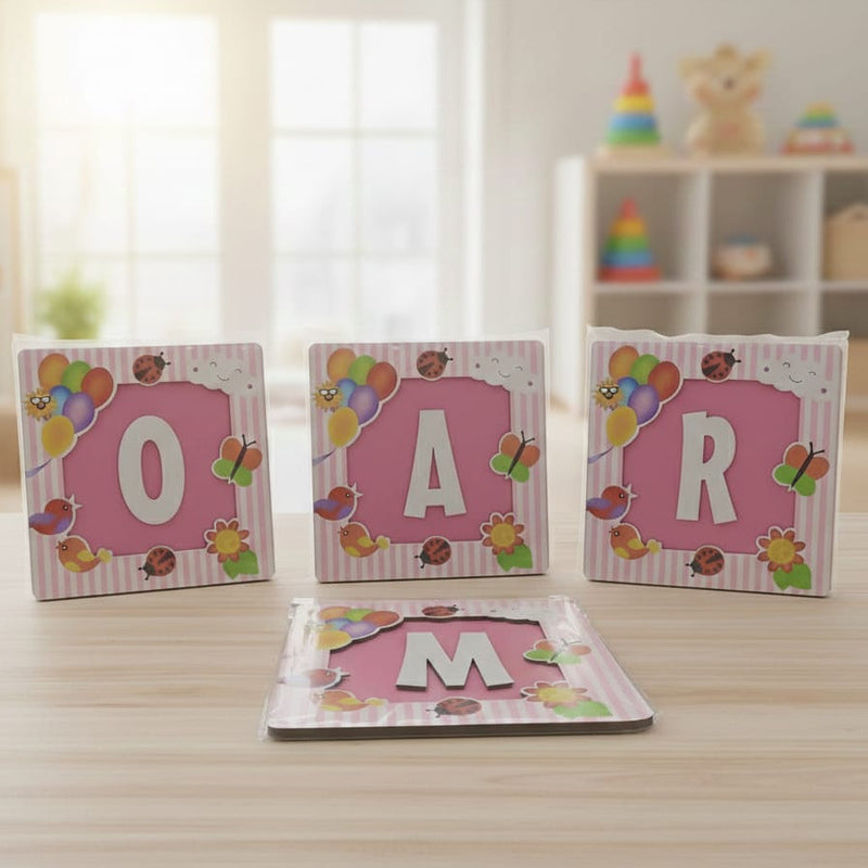 PINK WOOD LETTER BOARD